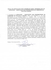 EDITAL ASSEMBLEIA 2018